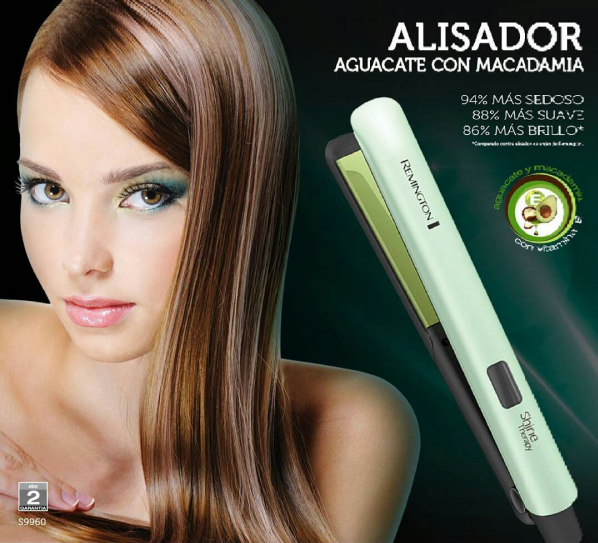 Remington Plancha de cabello ( Aguacate con Macadamia )